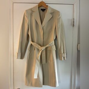 Brooks Brothers Cream Trench Coat